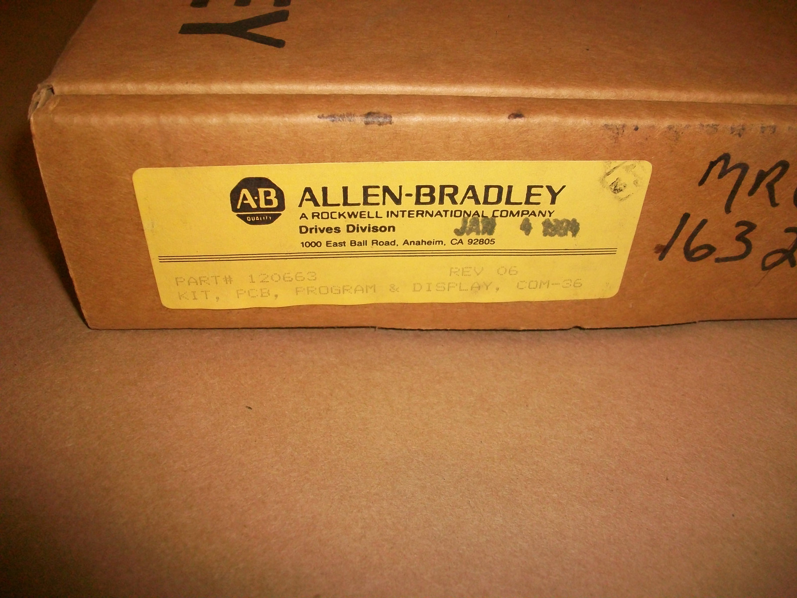 Allen Bradley Program Display Replacement Kit 120663 Rev 06 NEW