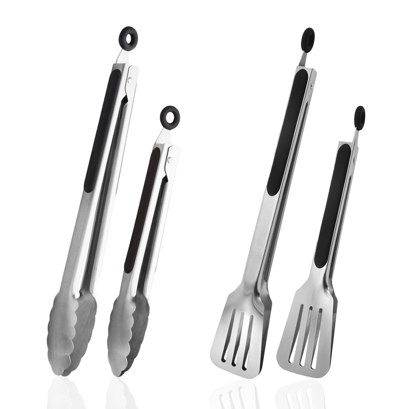 Kitchen Tongs for Cooking, Stainless Steel Salad Tongs for Serving Food Grill...