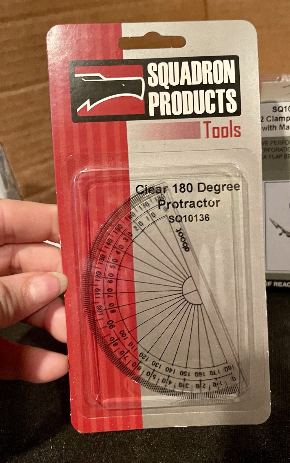 4 Tools For Model Building, Mini Clamp, 2 Magnifiers, 1 Protractor NIB SE28