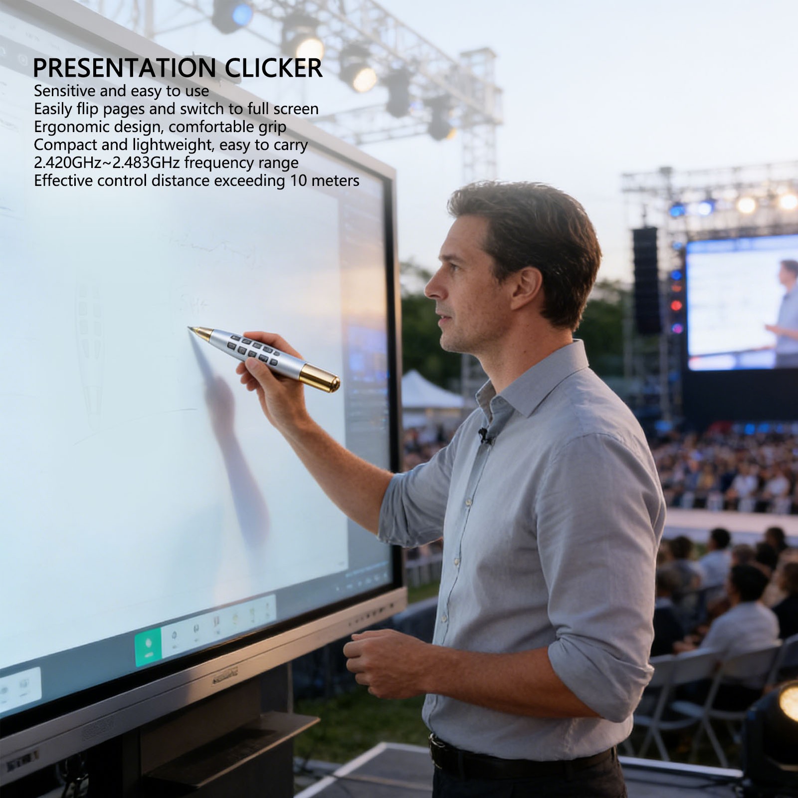 Presentation Clicker Support For Power Point Remote Clicker With 2. JJHJ