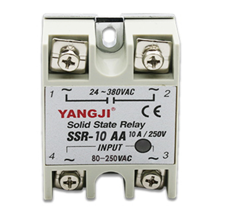 Single-phase AC controlled AC AC-AC solid state relay SSR-10AA
