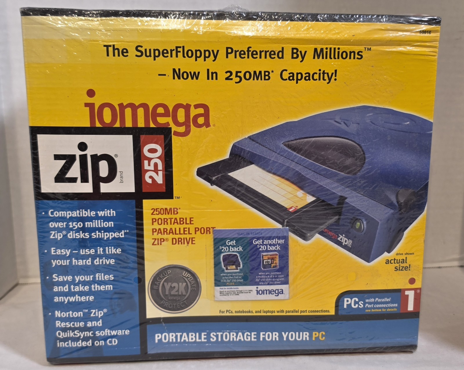 Iomega 10918 Zip 250 MB Parallel Port