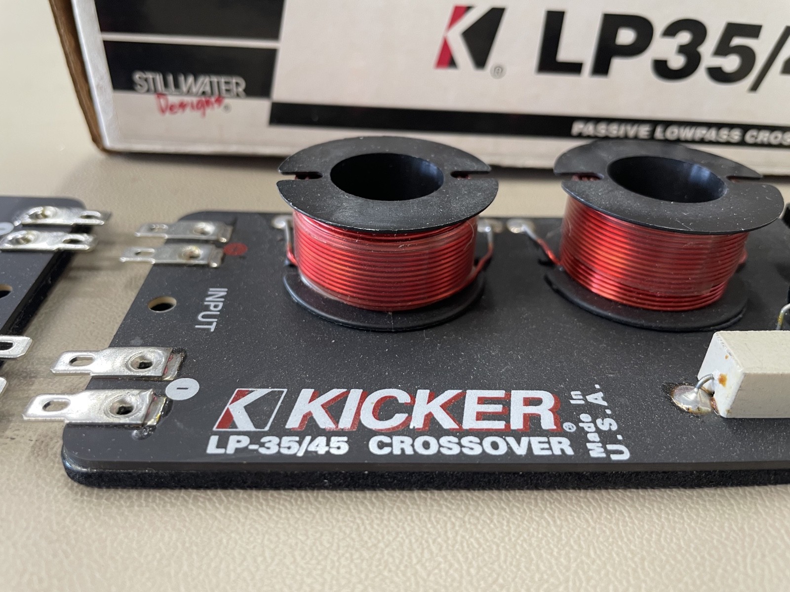 Old School Kicker LP35/45 Midrange Passive Lowpass Crossover, Pair, NOS #330