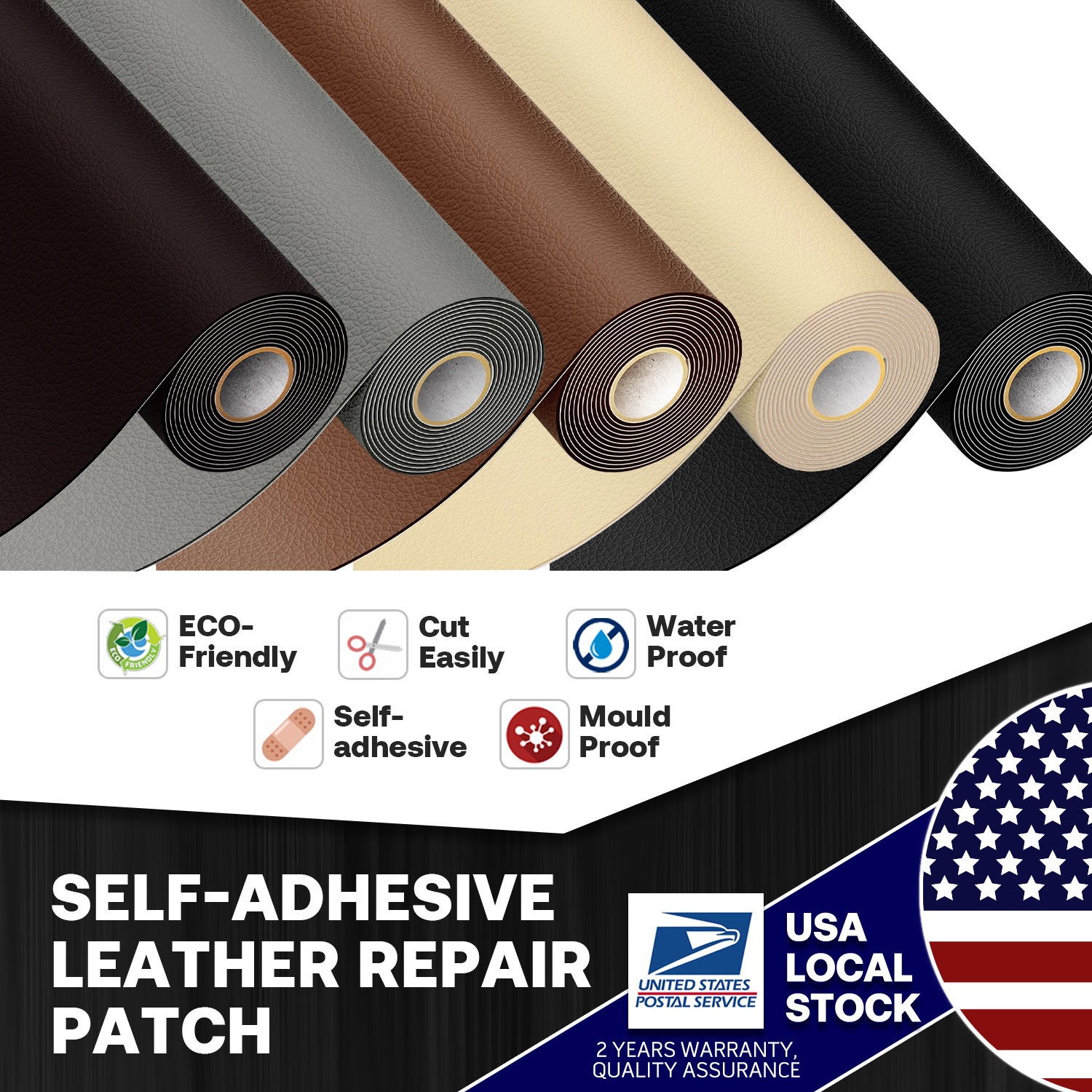 Leather-Repair-Patch Self-Adhesive Leather Refinisher-Cuttable Sofa Repair-Patch
