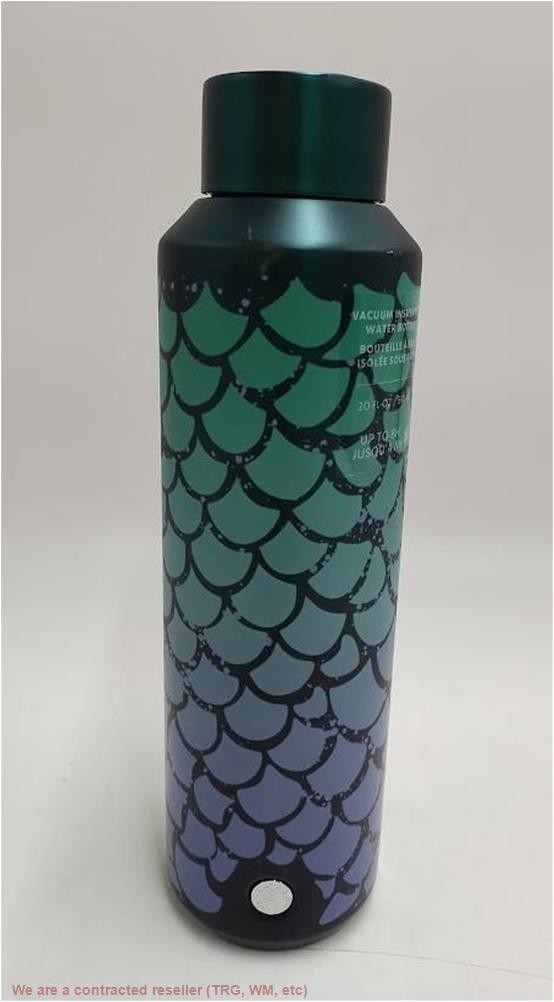 Starbucks 2025 Purple Green Mermaid Siren 20oz Vacuum Insulated Water Bottle