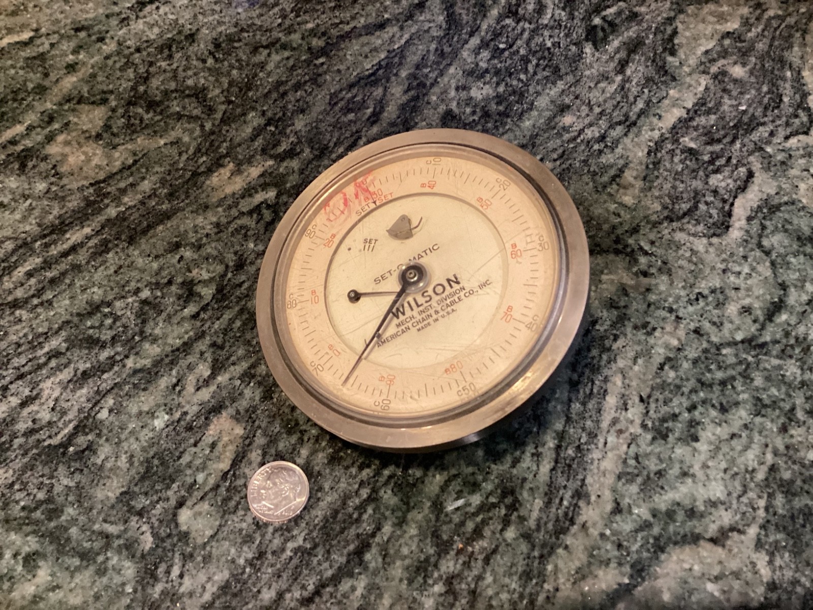 wilson rockwell hardness tester dial indicator 4 inch YR machine shop tester