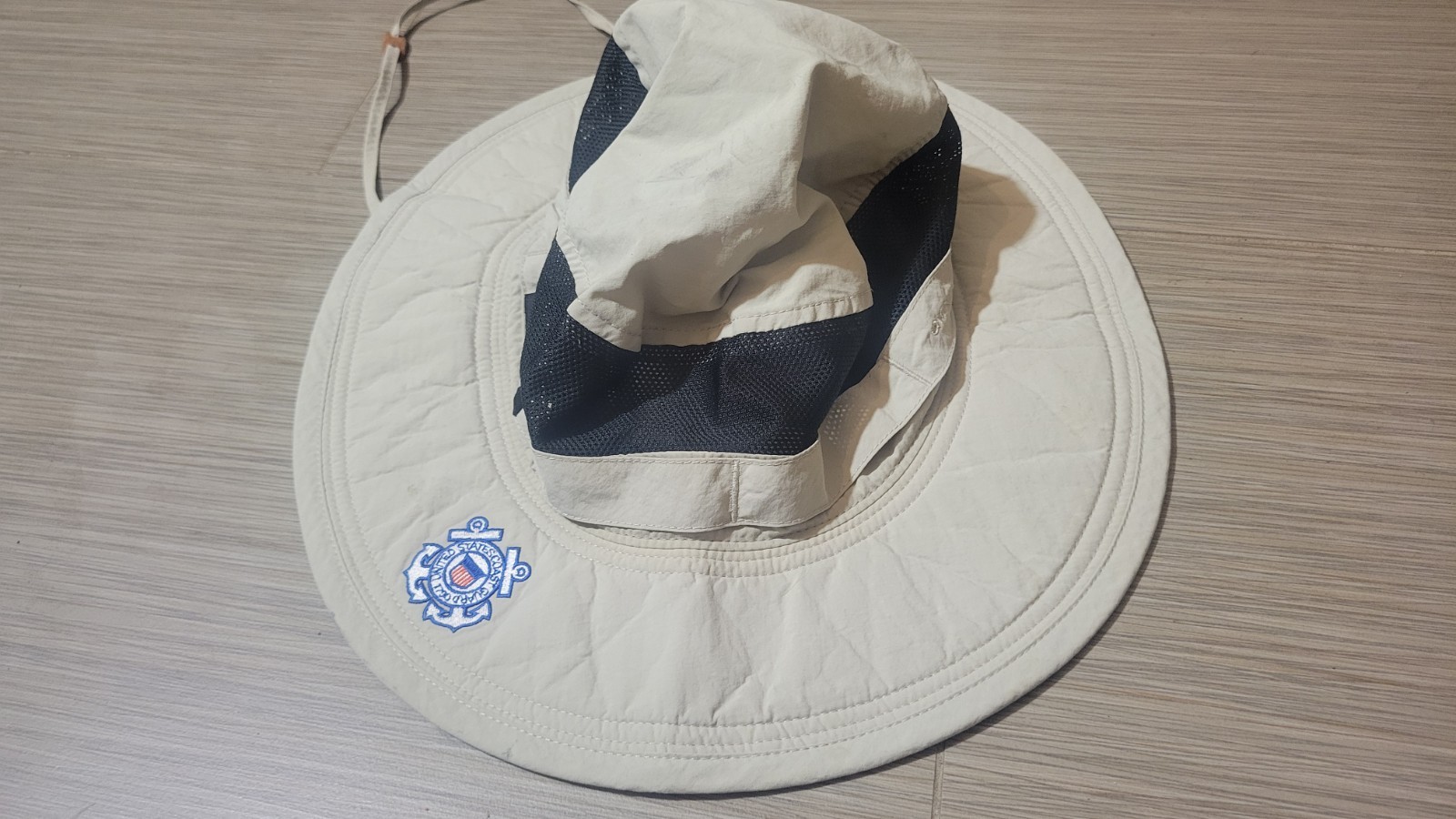 Adult OS Khaki Columbia Omni-Shade Boonie Sun Hat Protection USCG