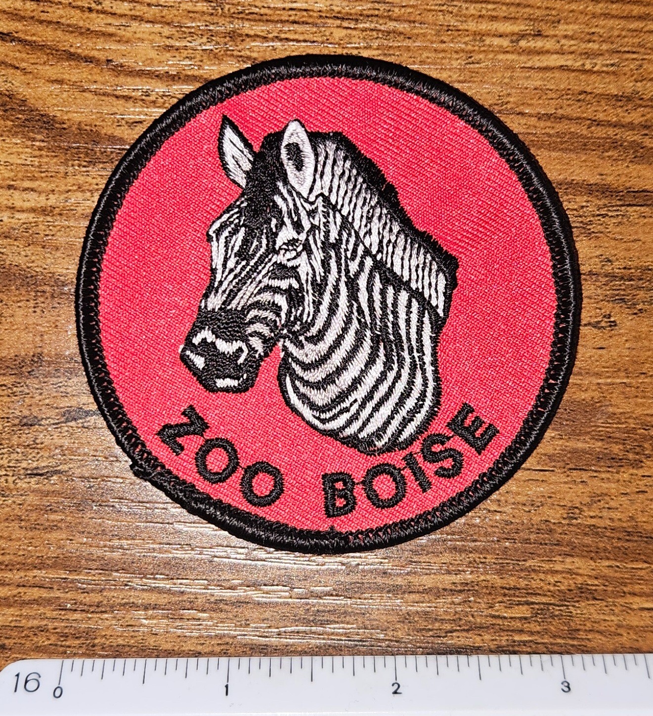 Boise Idaho Zoo Exhibit Collectible Souvenir Travel Zoo Zebra Patch
