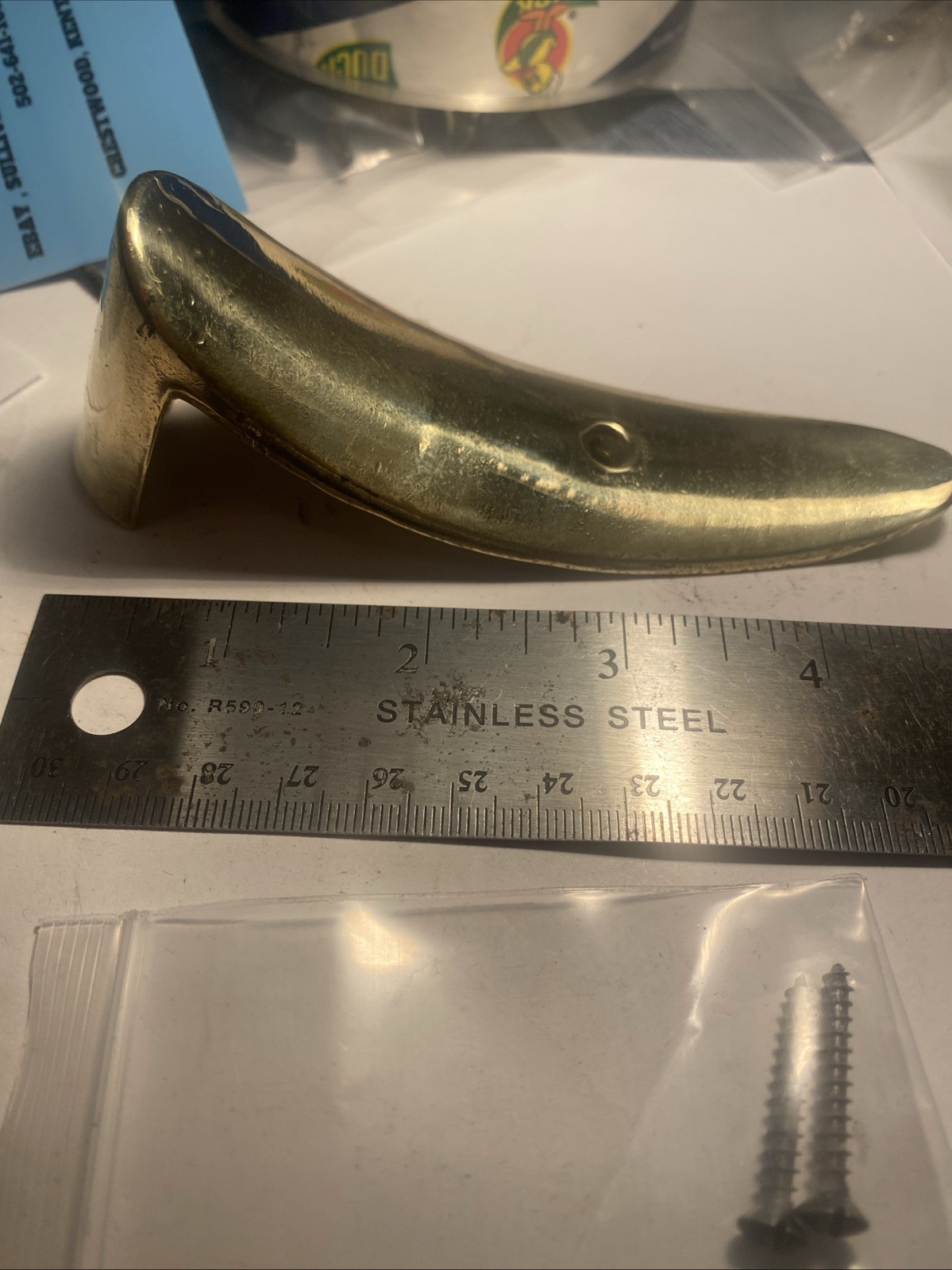 CVA Hawken Sidelock Muzzleloader Brass Buttplate W/ Screws