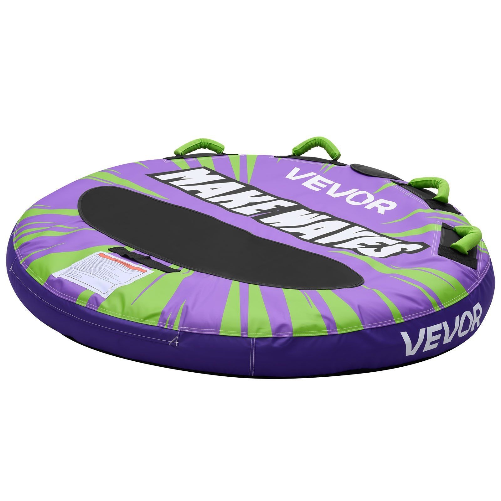 340lb 2-Rider Inflatable Towable Tubes with Padded Handles and Safety Valve