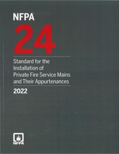 NFPA 24, Standard for the Installation of Private Fire Service 2022 PB USPS