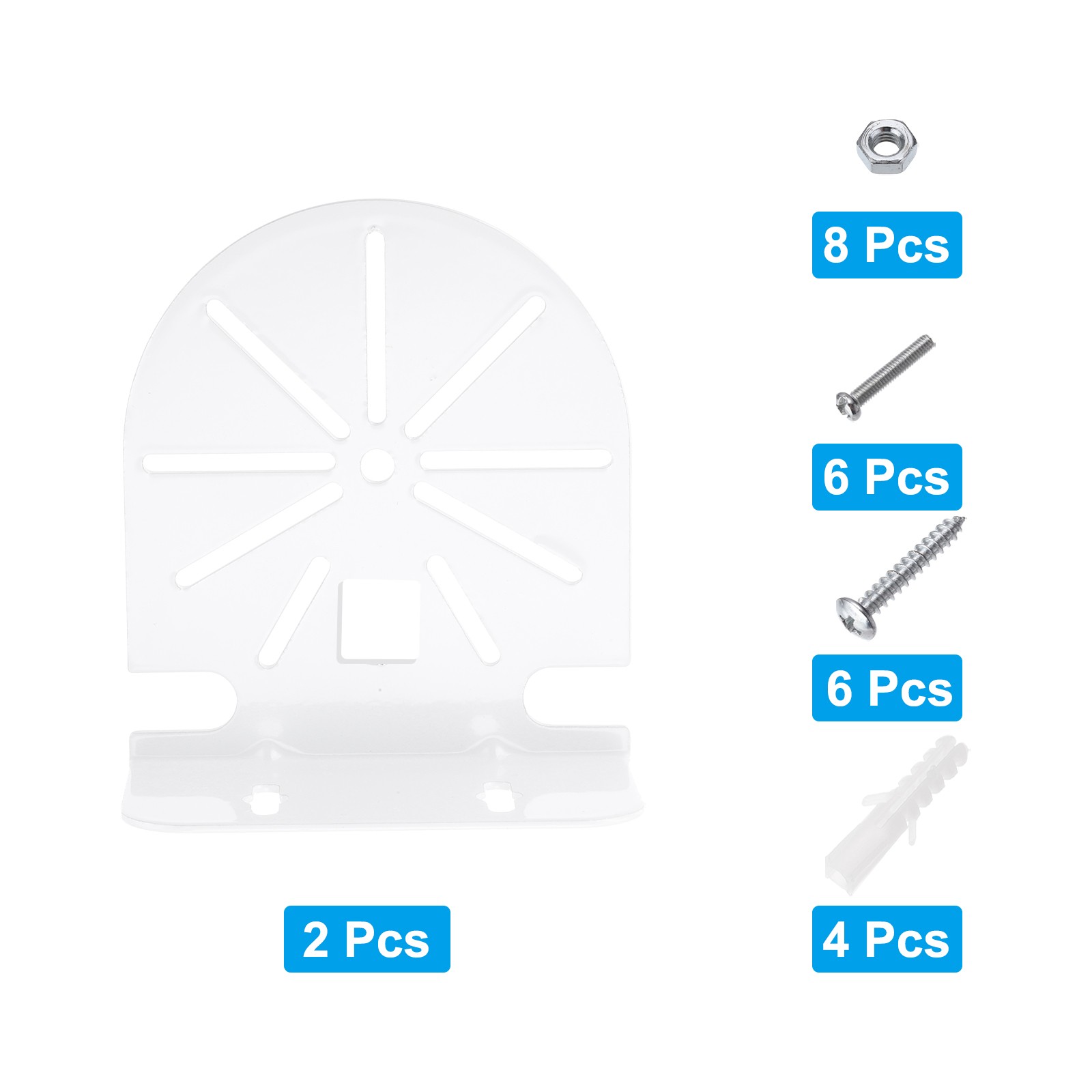 2 Pack Dome Security Camera Mounting 4.6" L-Shape Bracket, Steel