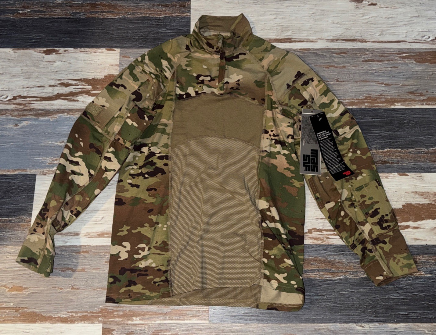 MASSIF USGI ARMY MULTICAM COMBAT SHIRT FLAME RESISTANT OCP LARGE NWT RARE