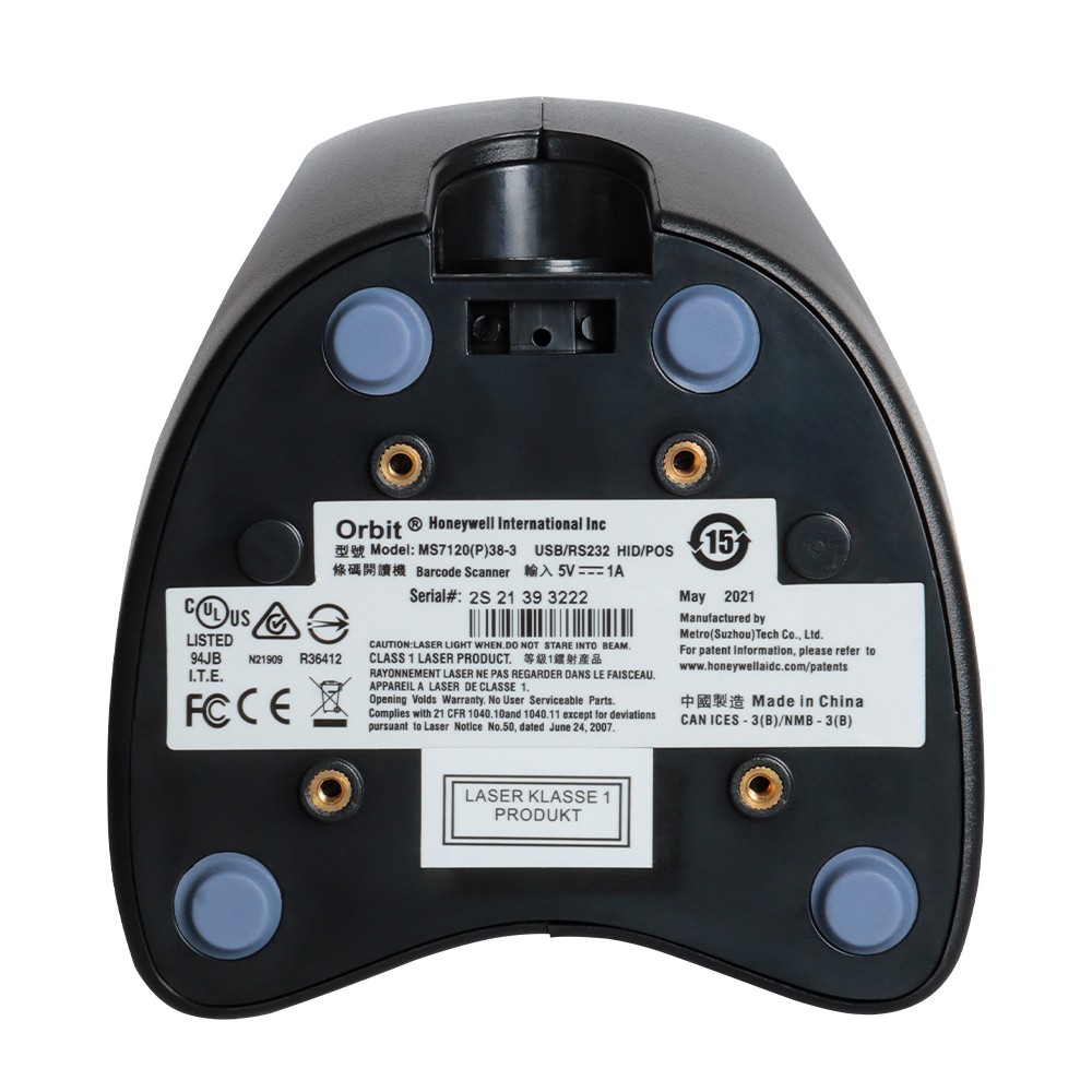 Honeywell Orbit MK7120-31A38 Omnidirectional USB 1D Barcode POS Scanner Reader
