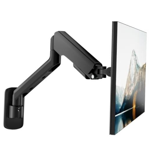 Single Monitor Wall Arm 17"-40" Ultrawide 26.4Lbs VESA Black | Fully