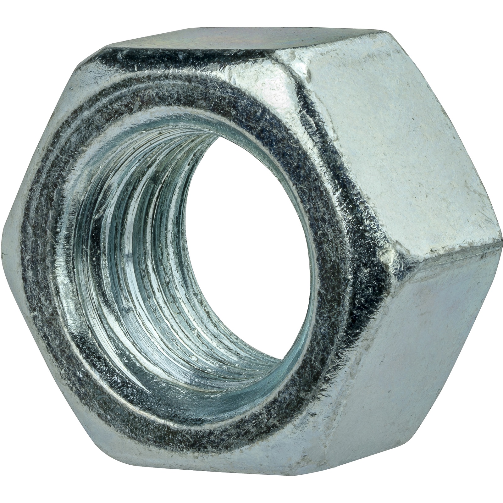 1"-14 Finished Hex Nuts Zinc Plated Steel Grade 2 Qty 10