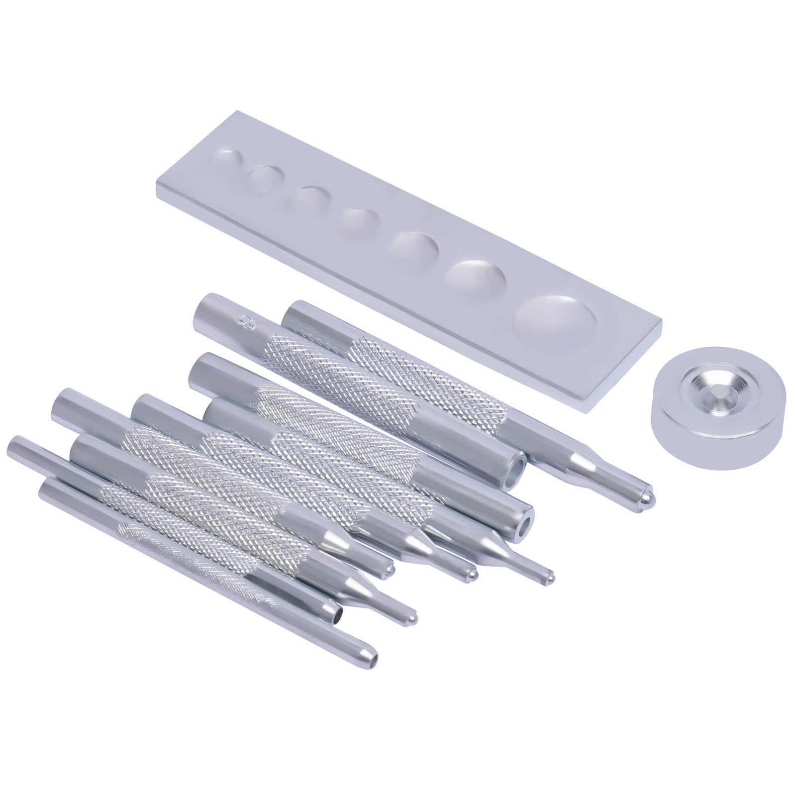 Craft Tool Die Punch Snap Kit Rivet Setter with Base for Punch Hole & Button
