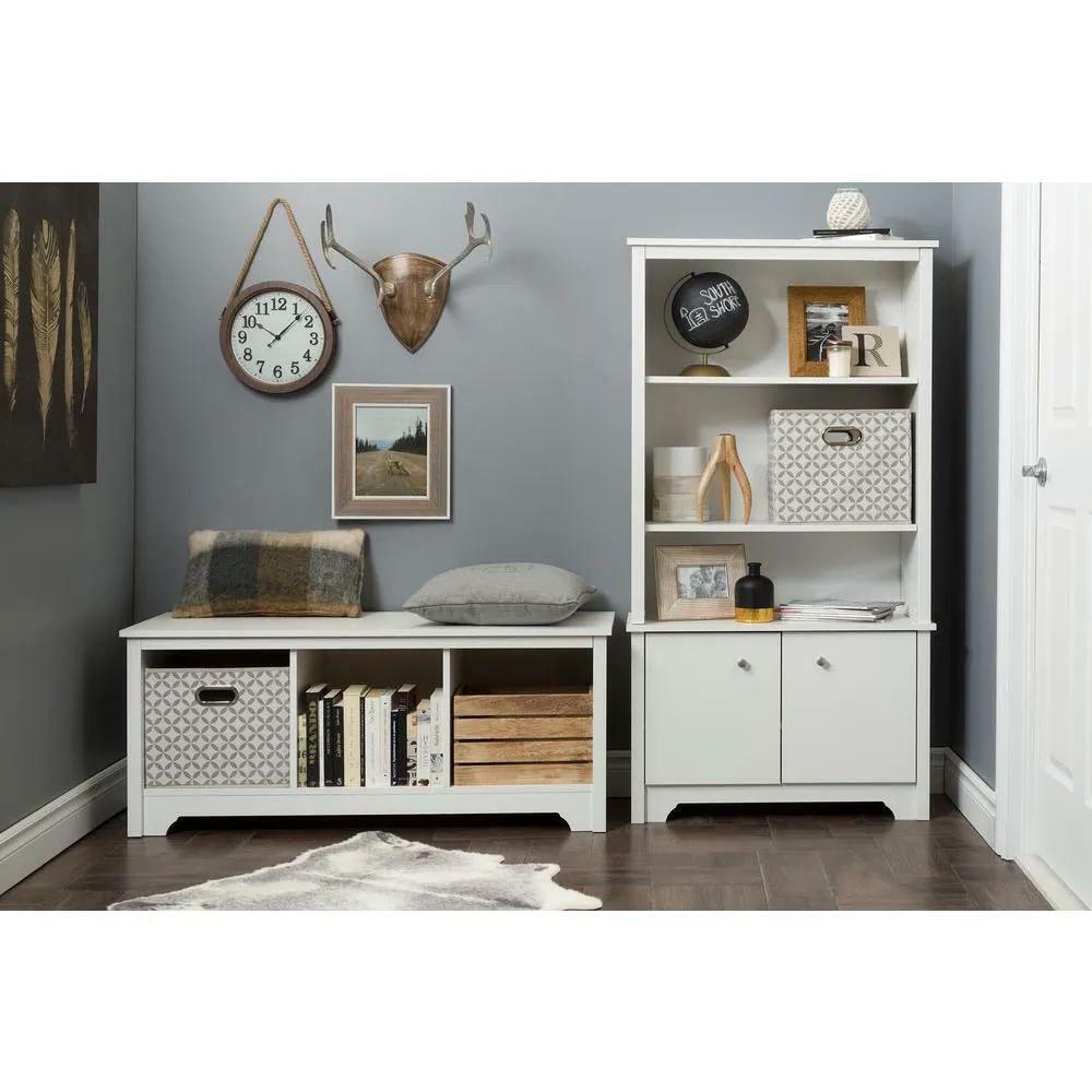 Vito Pure White Storage Bench