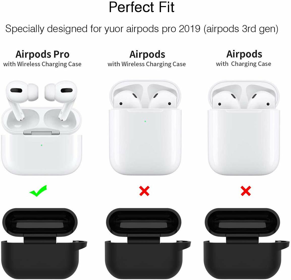 For Apple AirPods PRO Wireless Charging Case Silicone Cover Protective Skin