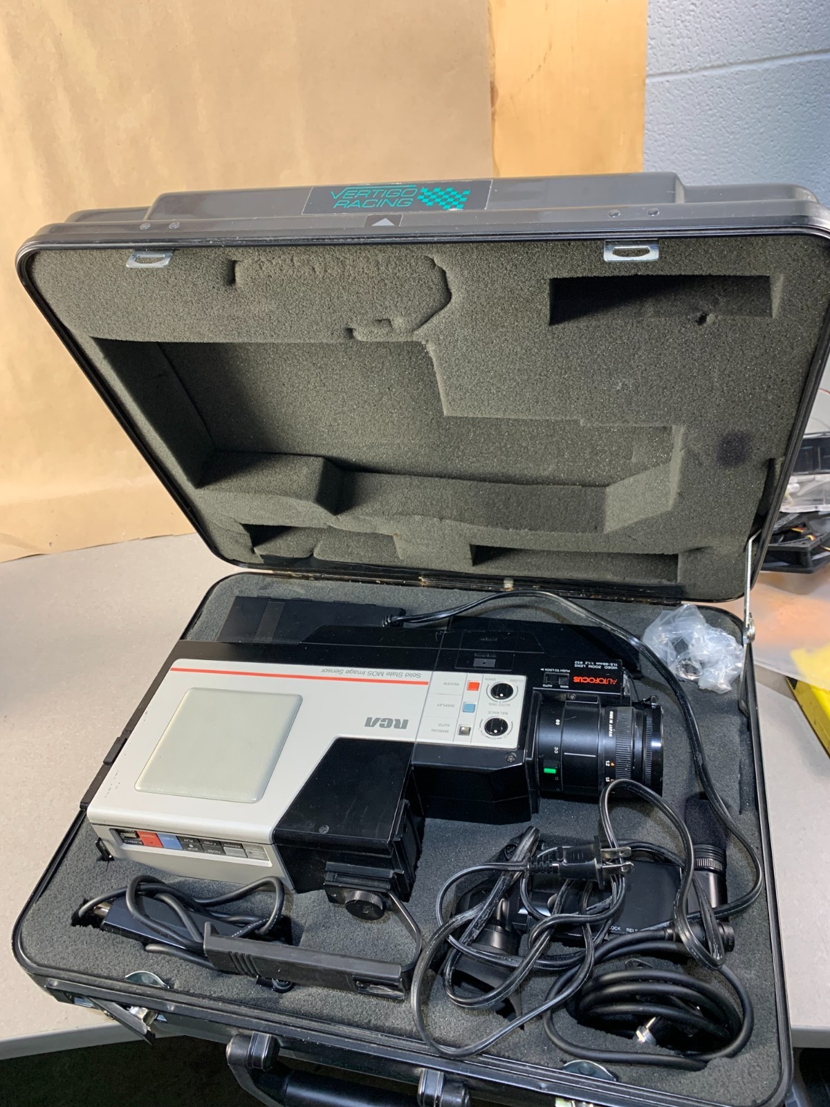 Vintage RCA VHS Camcorder CMR300 With Case & Accessories
