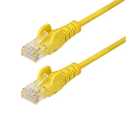 Startech N6PAT6INYLS SLIM CAT6 CABLE YELLOW LSZH SLIM SNAGLESS RJ45 UTP PATCH CA