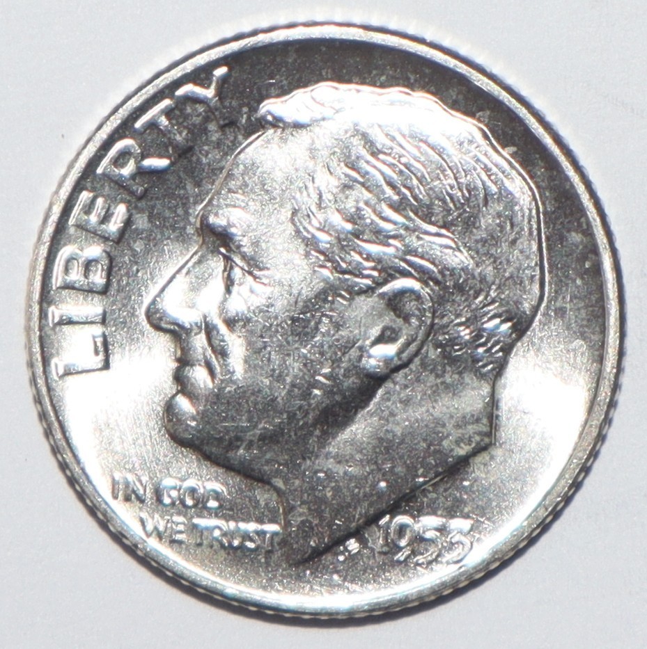 1953 Roosevelt Dime CHOICE BRILLIANT UNCIRCULATED (K232)