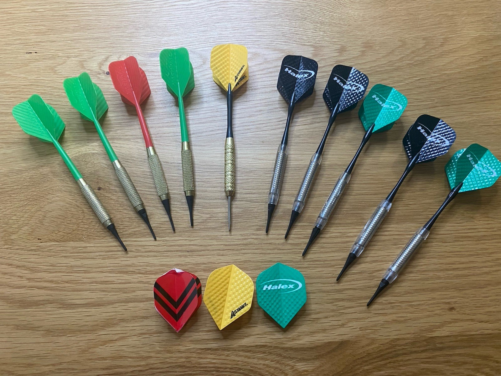 Steel Tip Darts Lot  --  Harrows, Halex, Mixed Flights