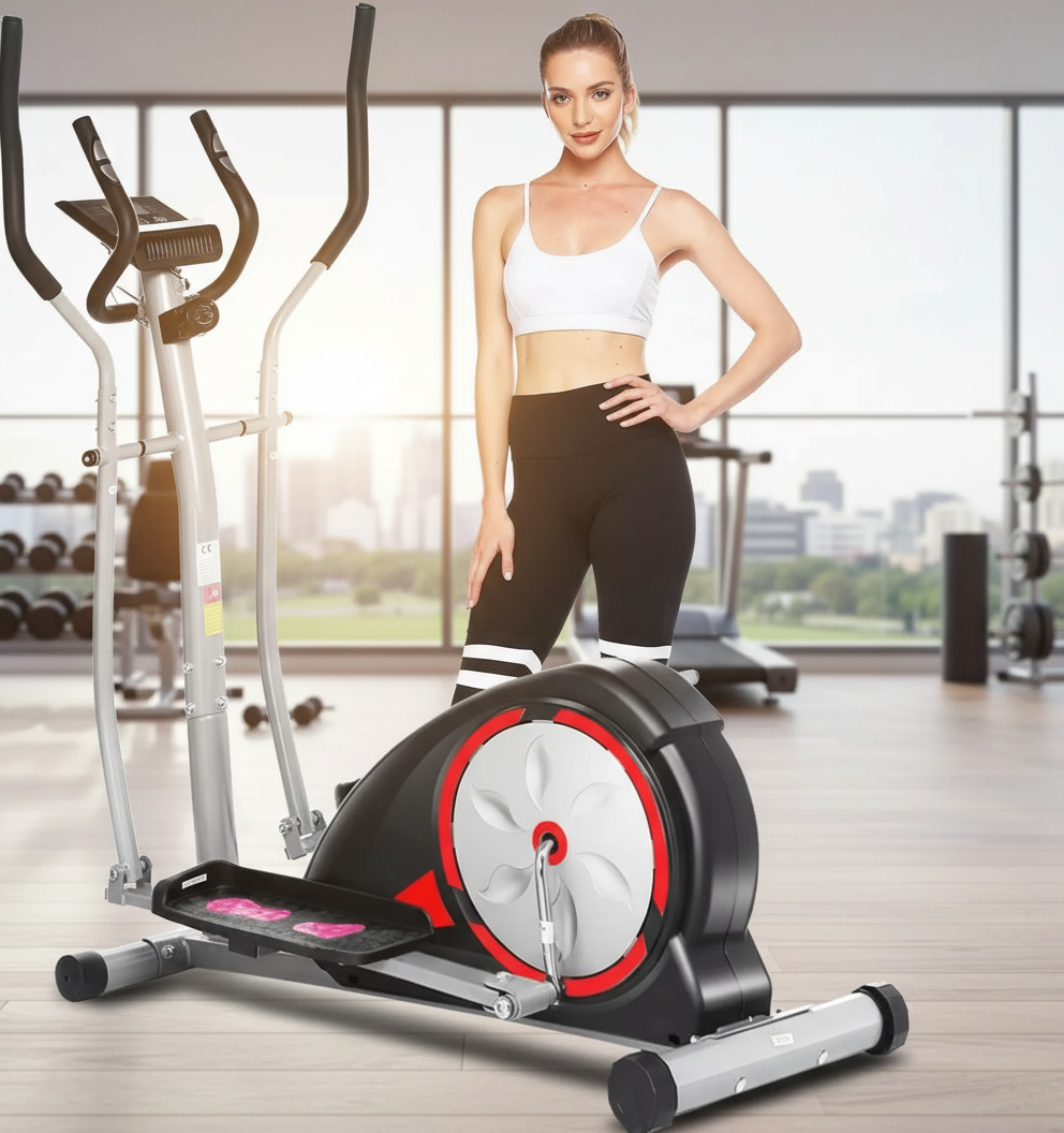 Magnetic Elliptical Exercise Bike,Training Machine Home Cardio Fitness Equipment