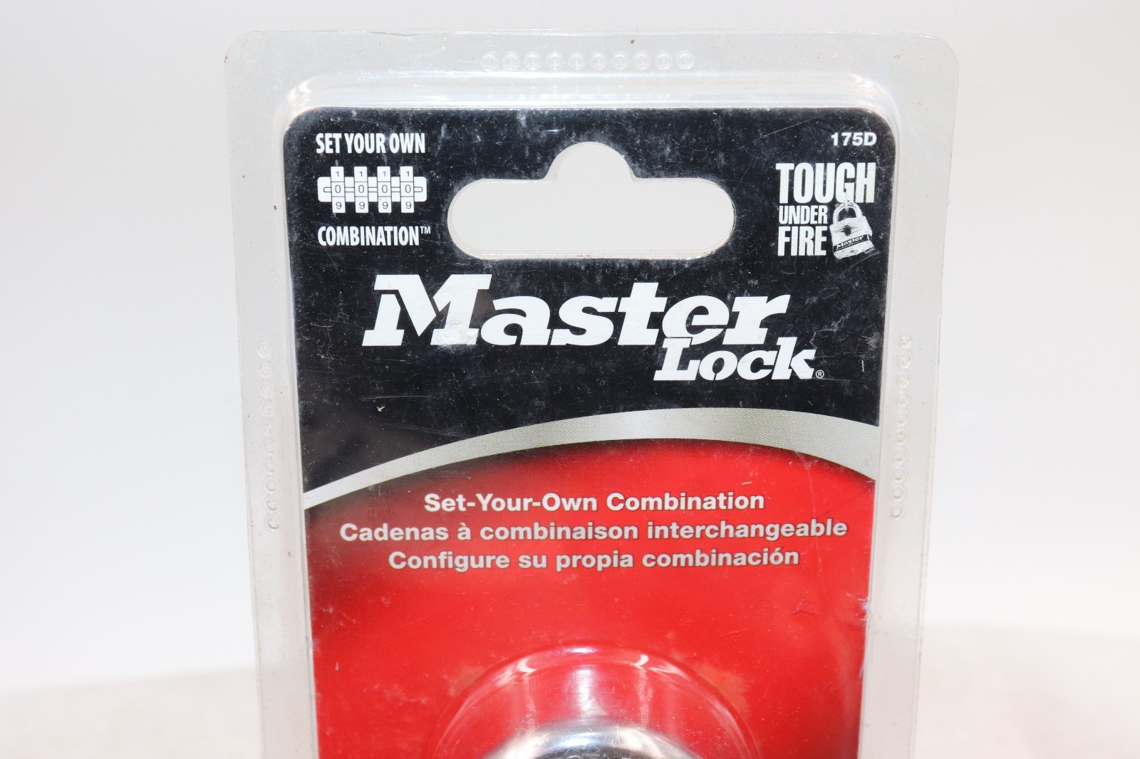 Master Lock Resettable Combination Padlock 2" wide Brass 175D