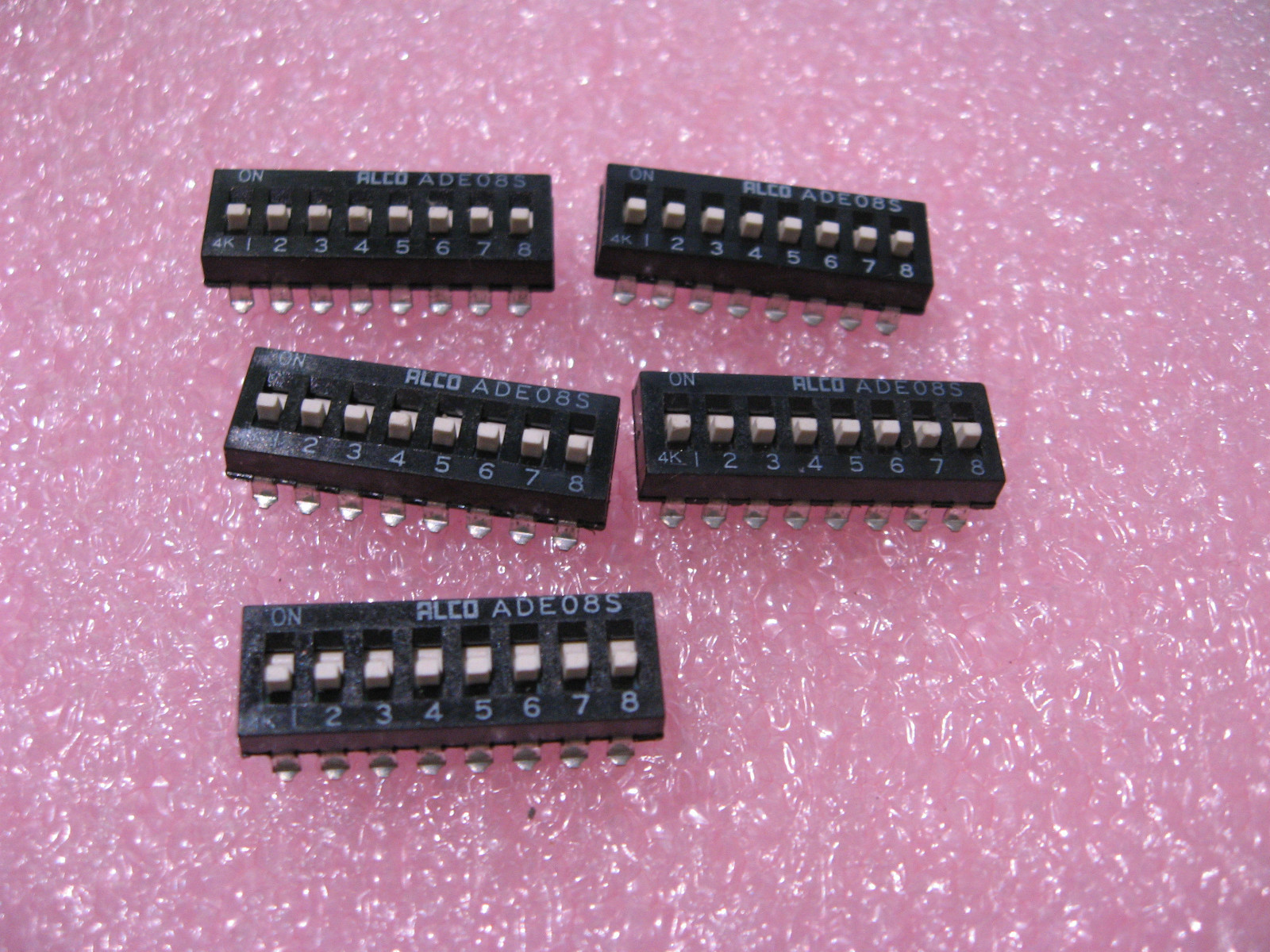 DIP Switch Alco ADE08S 8 Position Surface Mount SMT  - NOS Qty 5