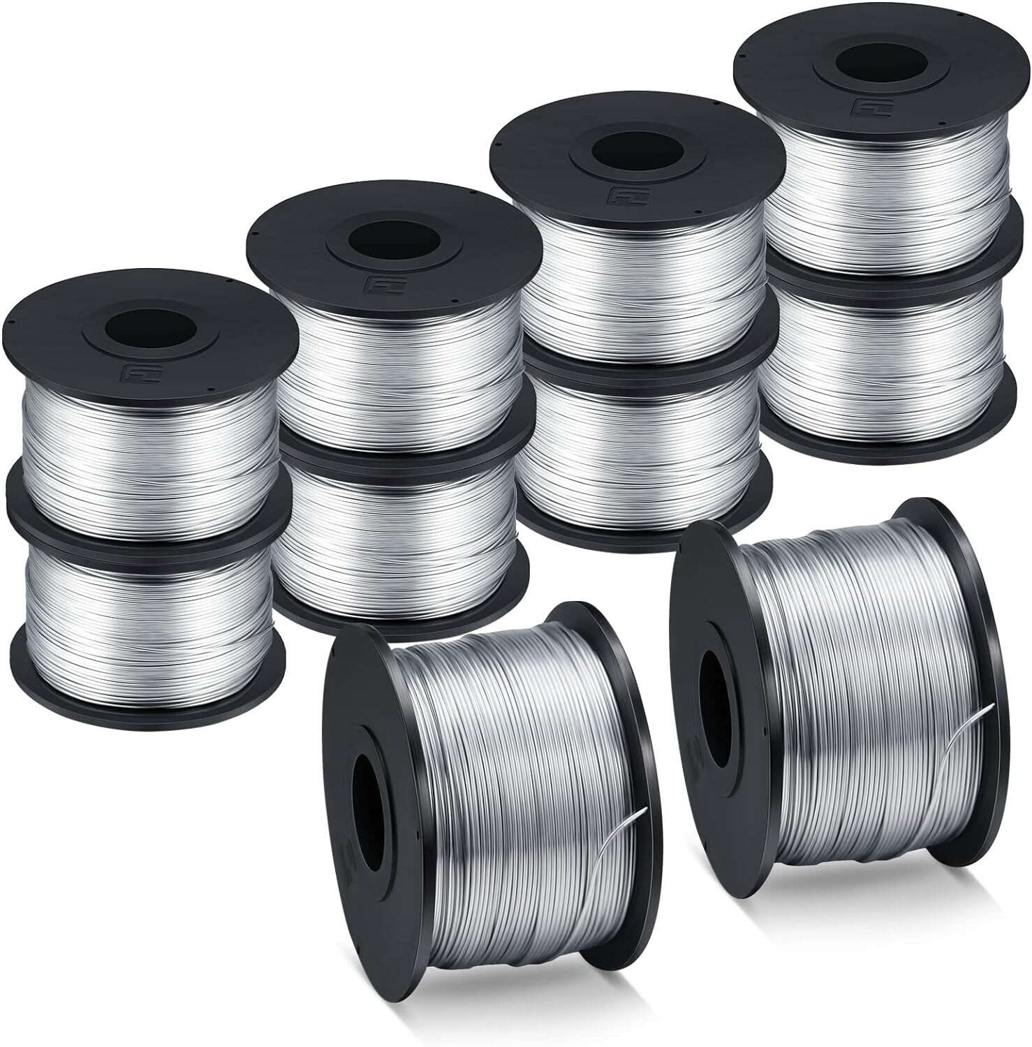 10 Pack Stainless Steel Tie Wire Tying Rolls 0.8mm 110M For Rebar Tying Machine
