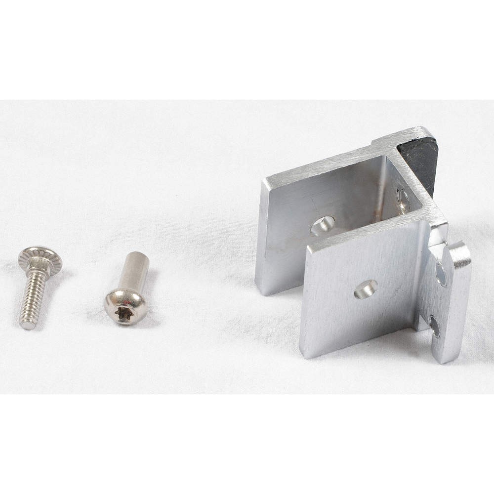 ASI GLOBAL PARTITIONS 40-8562305 Door Stop and Keeper,Aluminum,Brushed 12V405