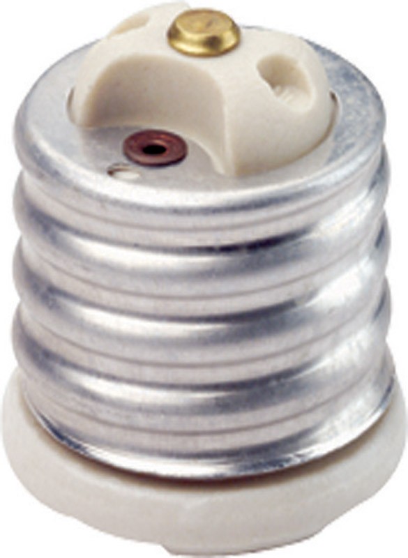 Leviton 08681-000 Porcelain Incandescent Mogul to Medium Base Socket Adapter