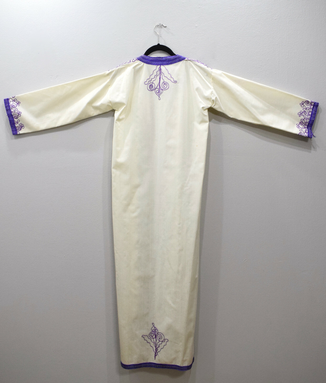 Dress Moroccan White Cotton Caftan