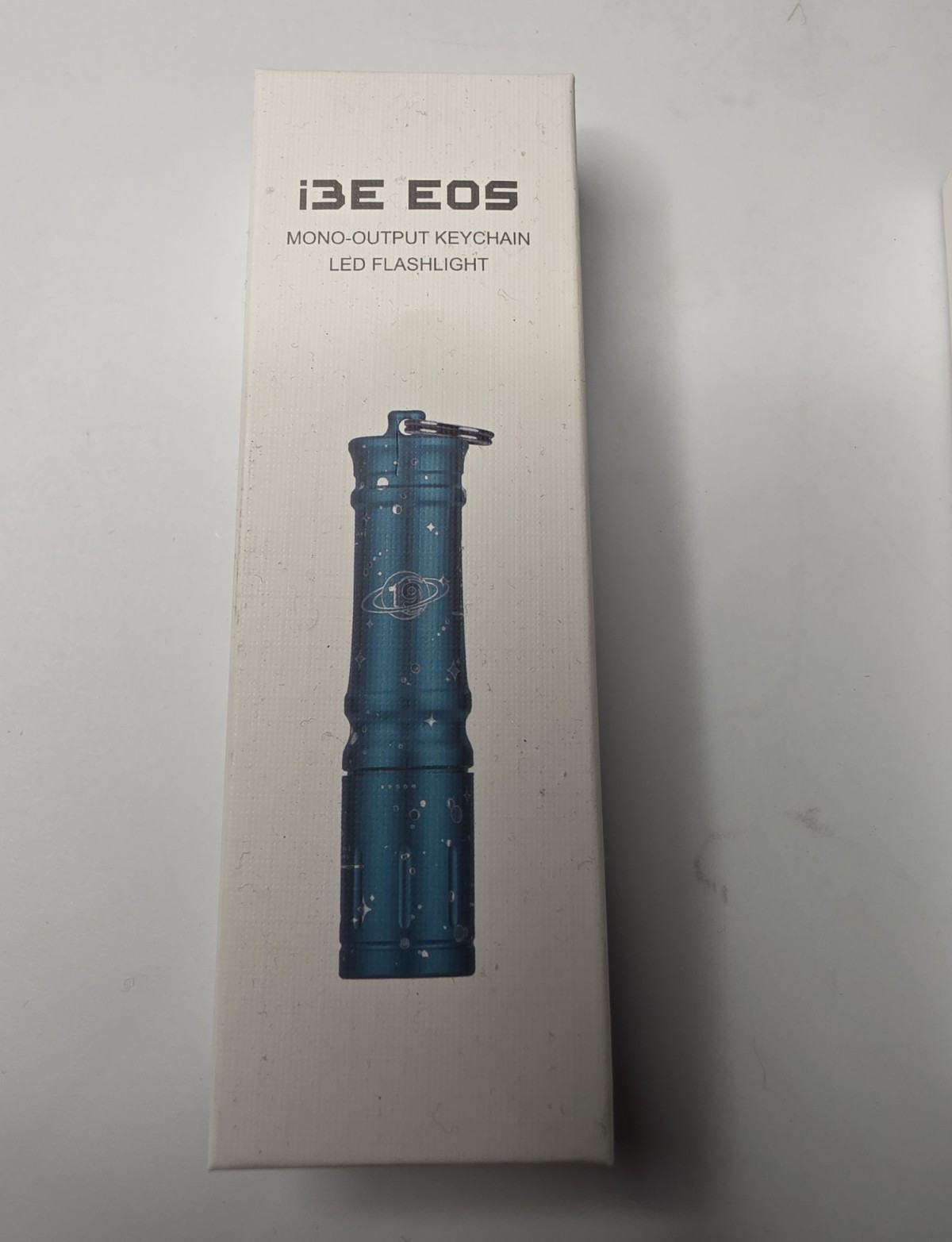 Olight i3E EOS LED Keychain Flashlight Blue Aluminum 1x AAA 1.5V