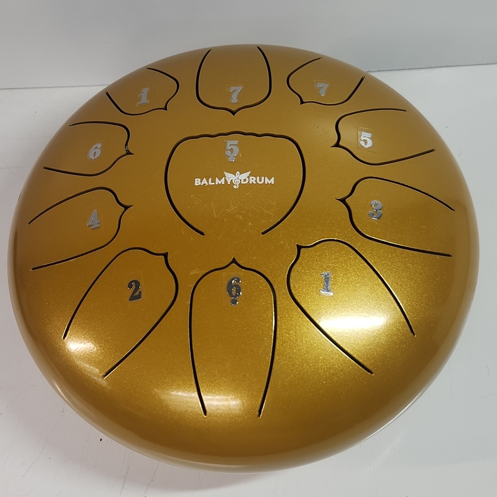 BALMY DRUM Metal Tongue Drum, Analog, Includes Carrying Case