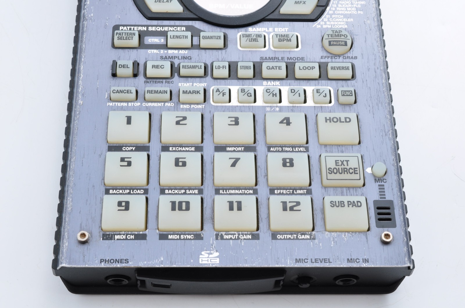 Roland SP-404SX Linear Wave Sampler 2011 w/Adapter + SD Card Working A4A2038