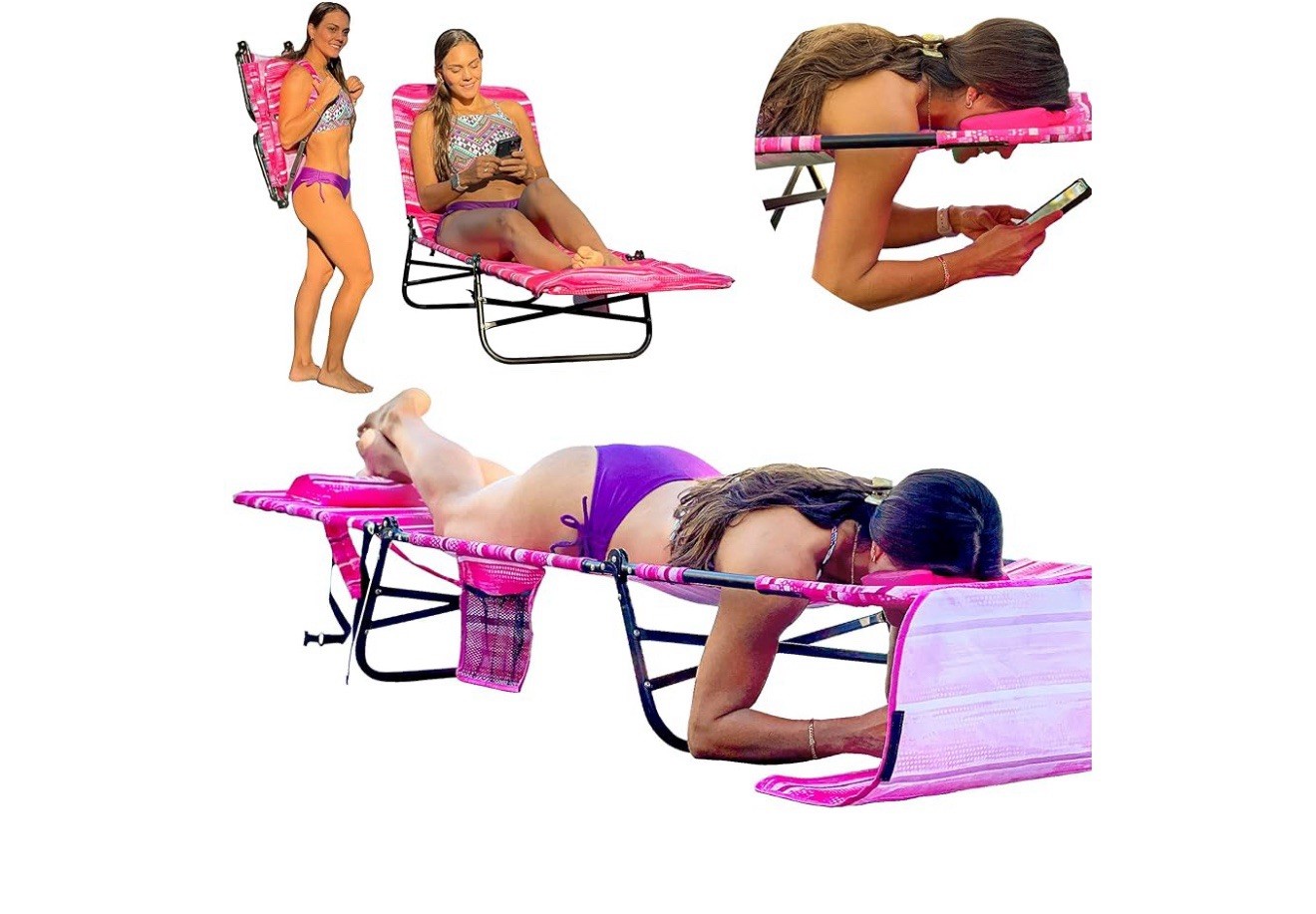 FLIP Face Down Tanning Chaise Lounge Chair