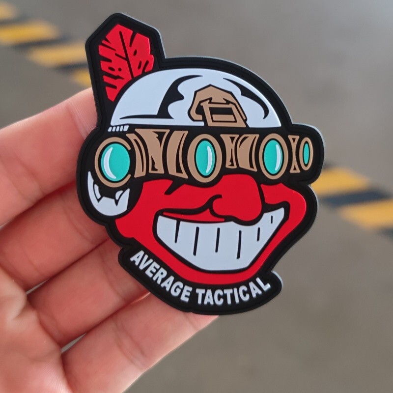 Average Tactical Chief Wahoo Wild Thing PVC Morale Patch Not Superior Defense