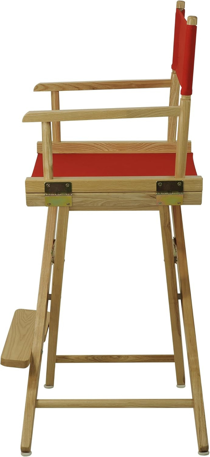American Trails Extra-Wide Premium 24" Director'S Chair Natural Frame with Red C
