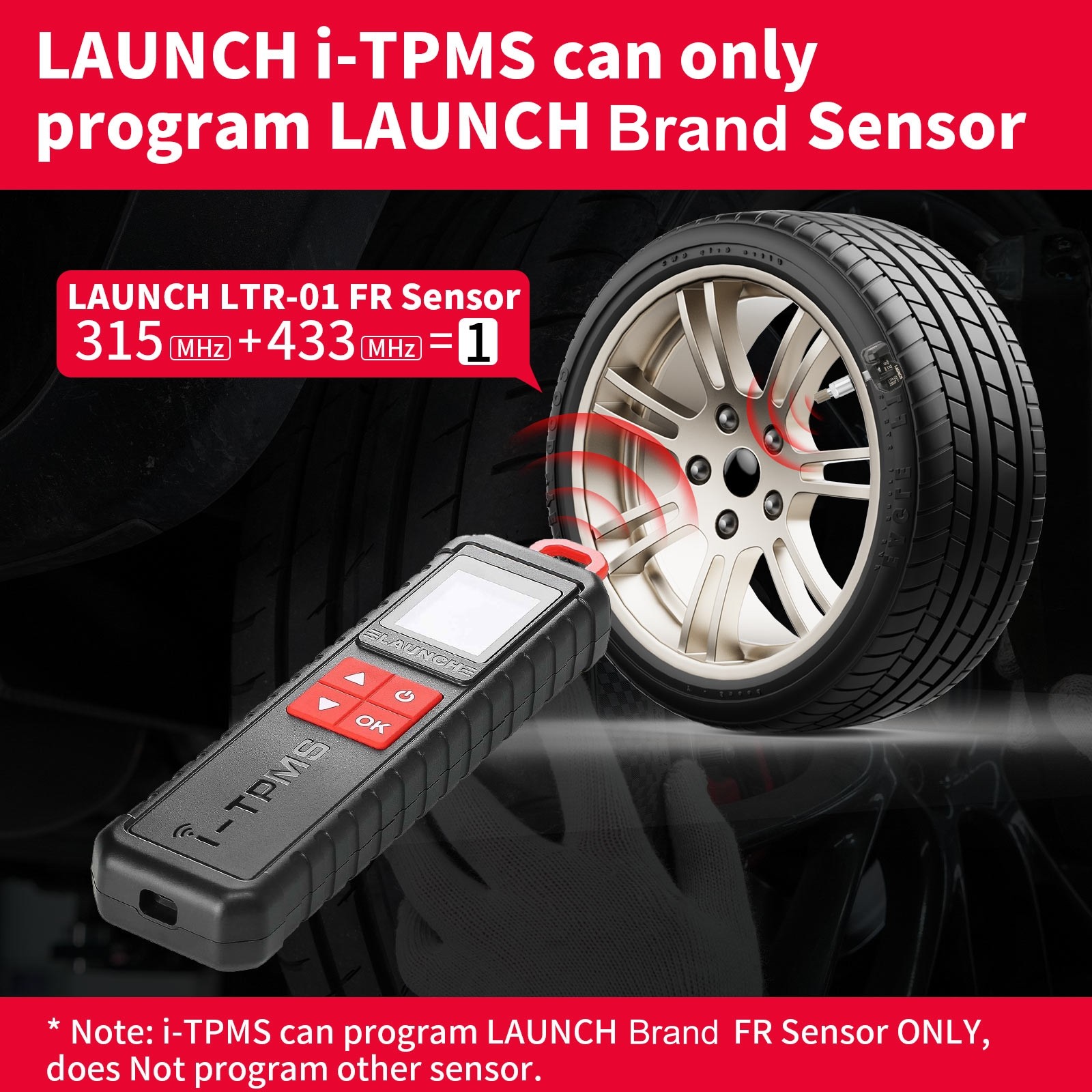 Launch X431 i-TPMS Tire Pressure Detector Handheld Terminator Used with Scanner