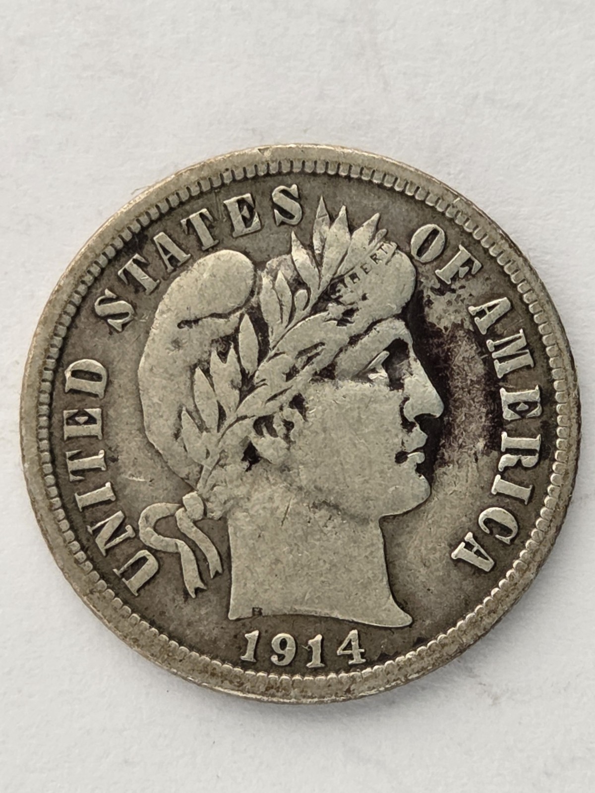 1914-P United States, Barber Head Dime (#4)