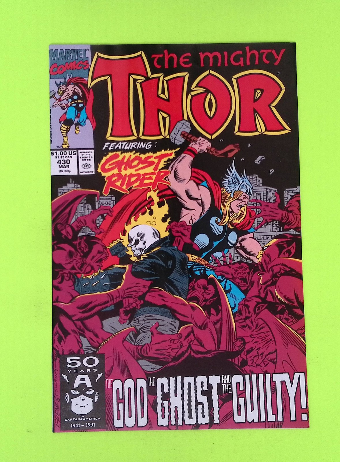 Thor #430 Vol. 1 1991 Marvel Comics High Grade Comic Book W14-43