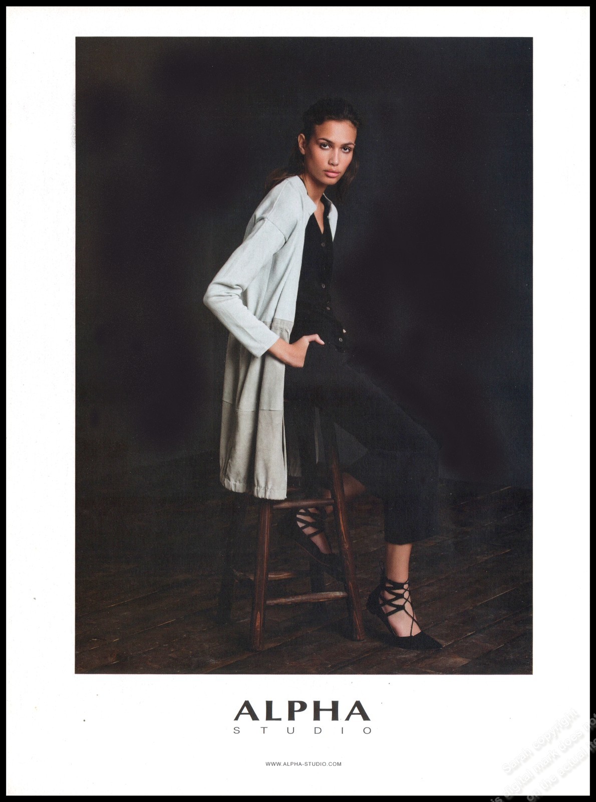 High Heels Alpha Studio Magazine Print Ad Women Fashion Longs Legs shoes 2016-BC