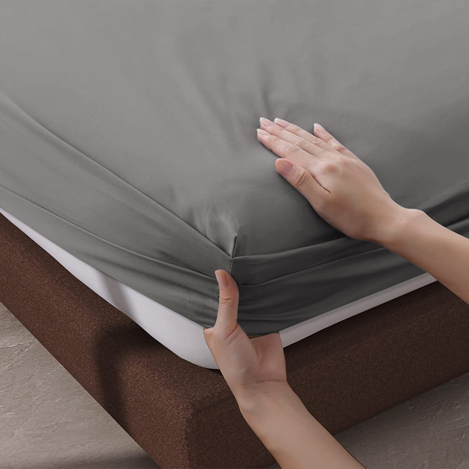 Extra Deep Fitted Sheet 30CM Ultra Soft Bed Sheets Single Double King Super King