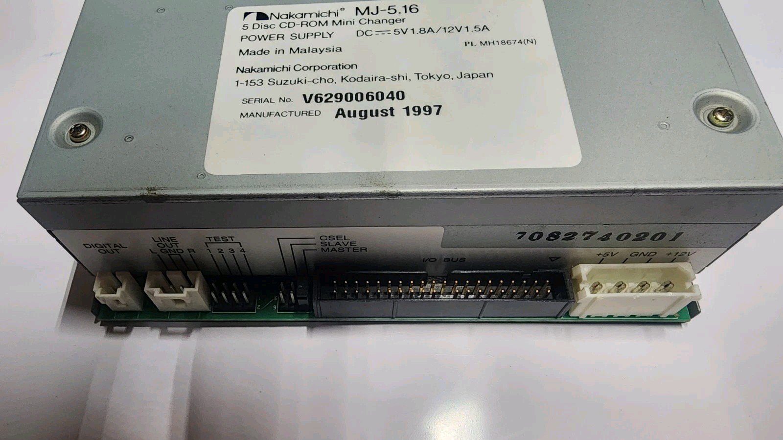 Nakamichi MJ-5.16 CD Rom 5 Disc Changer IDE Drive