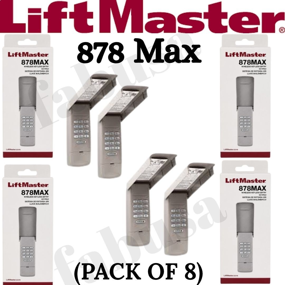 LiftMaster 878MAX Wireless Garage Door Keypad Remote Security+ 2.0 Universal P#8
