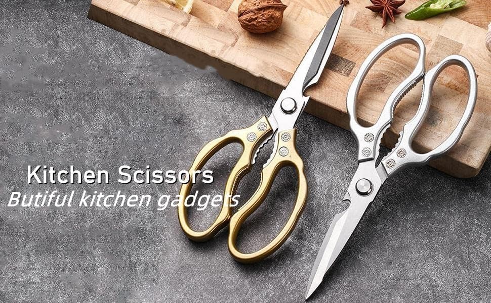 Heavy Duty Sharp Kitchen Scissors, Dishwasher Safe, Cooking Shears for Meat, ...