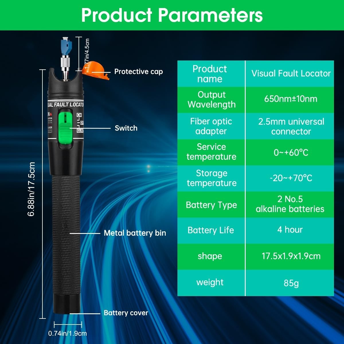 Versatile Fiber Optic Tester with Multi-Connector Capability for Professionals