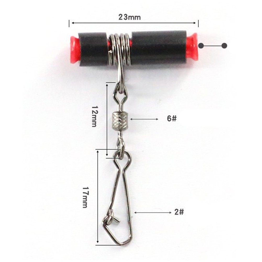 10pcs Saltwater Fishing Balance Line Sinker Slider Swivel Quick Pin Hook Bracket